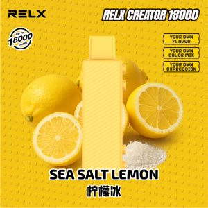 Relx Creator 积木系列 18000 puffs Sea Salt Lemon 柠檬冰 烟弹